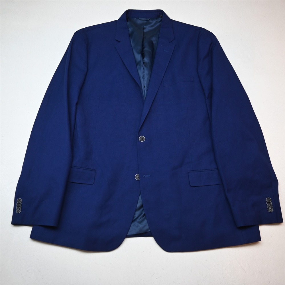 Ben Sherman 50L Blue Soft Shoulder Burge Mens Blazer Suit Jacket Sport Coat